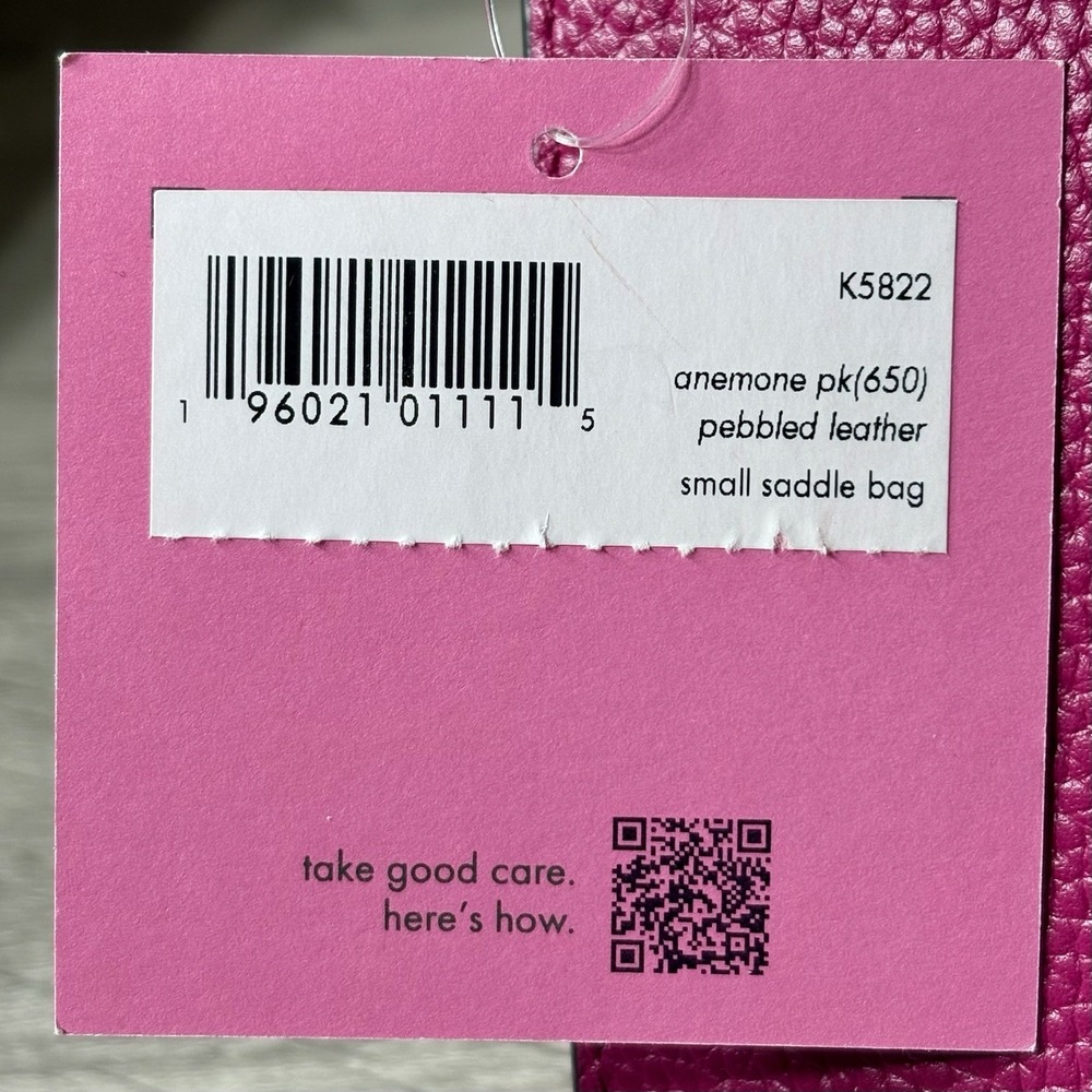 Kate Spade Small Anemone Pink Pebbled Leather Wristlet. Brand New w/ Tags. - Picture 4 of 13